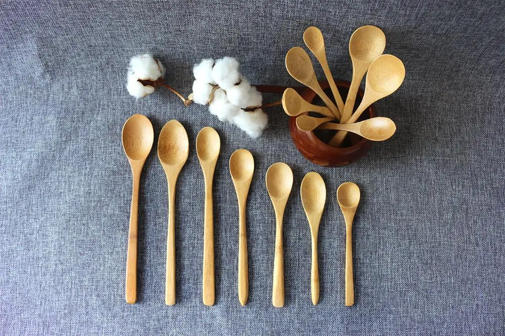 20cm bamboo scoop small spoon for rice serving