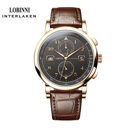 LOBINNI 16001 высококачественные часы в виде чайки мужские Роскошные