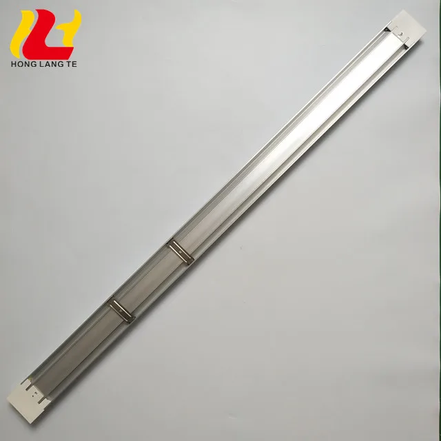 Пользовательский 6500K 4 фута 36 Вт PC крышка алюминиевый корпус поверхностное крепление очищенная Светодиодная трубка тройной стойкий потолочный линейный светильник