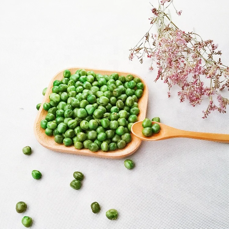 Chinese Wholesale snacks salted flavor Small Green Peas crispy snacks foods OEM low fat healthy snacks