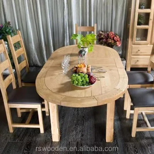oak veneer dining table