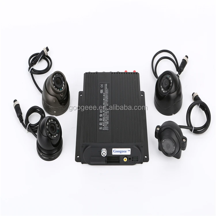 4 channel mdvr dual sd card 2*256G mobile dvr with gps real-time tracking vehicle mdvr