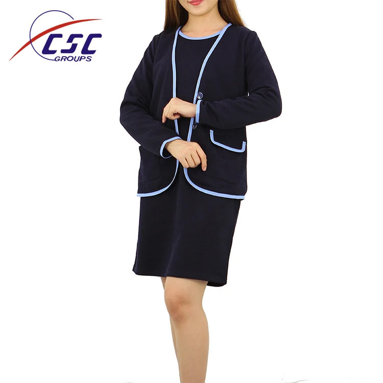Office Lady New Fashion 2 Piece Set Women Pant Suits Slim Work Wear Office Ladies Long Sleeve Blazer And Skirts Outfits