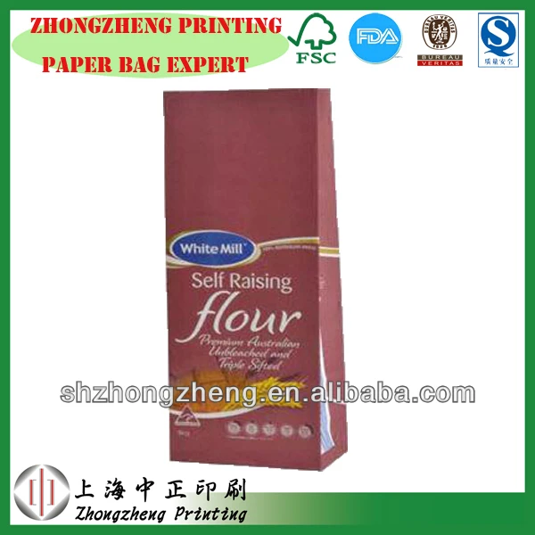 stand Up Kraft Paper Coffee Bag,1 Kg Kraft Paper Food Bag,flour bag