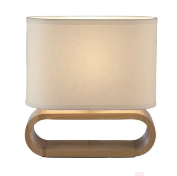 Oriental Maker Decoration Desk Lamp Wood Table Lighting Modern Design Interior Restaurant With Fabric Shade