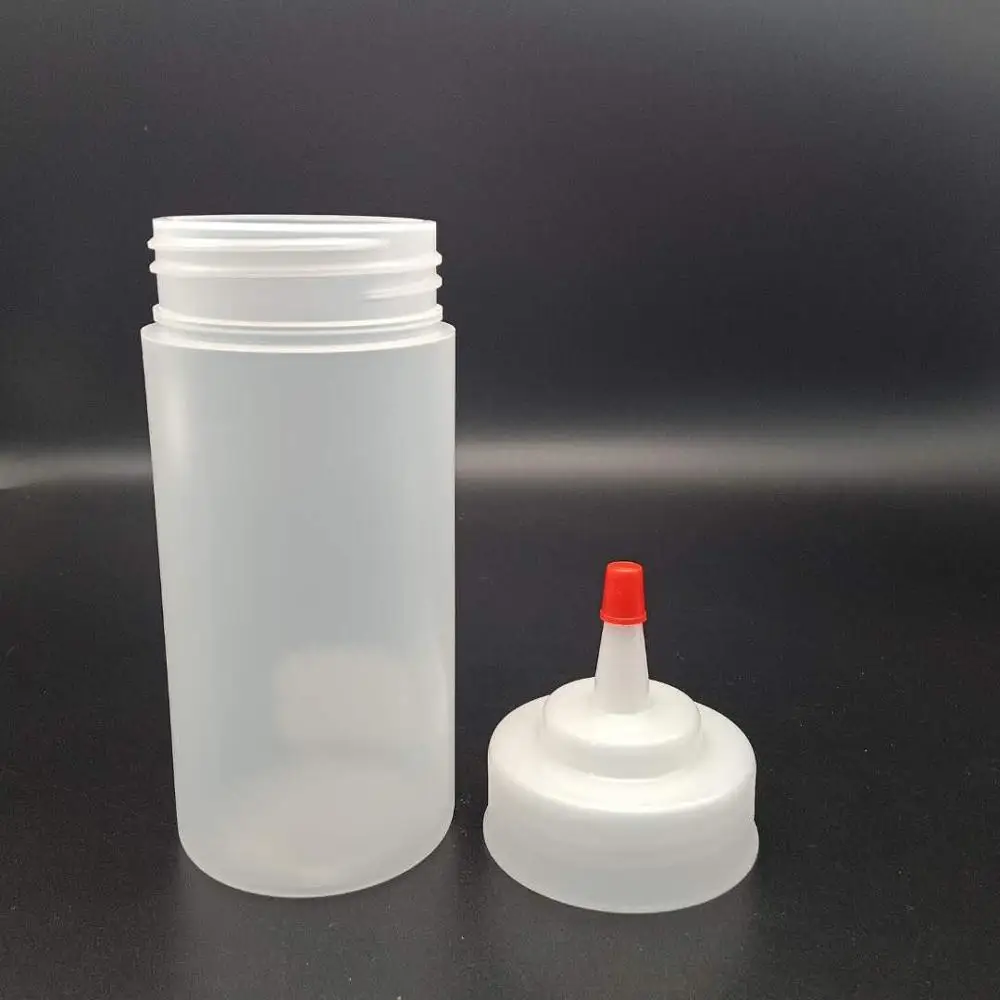 13oz soft plastic squeeze sauce jam bottle 8/12/16/24/32oz LDPE food grade  bottle for salad sauce jam