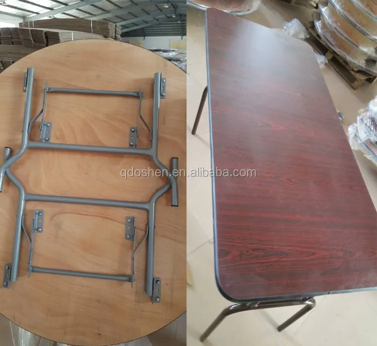 Outdoor Round Wooden Folding Table