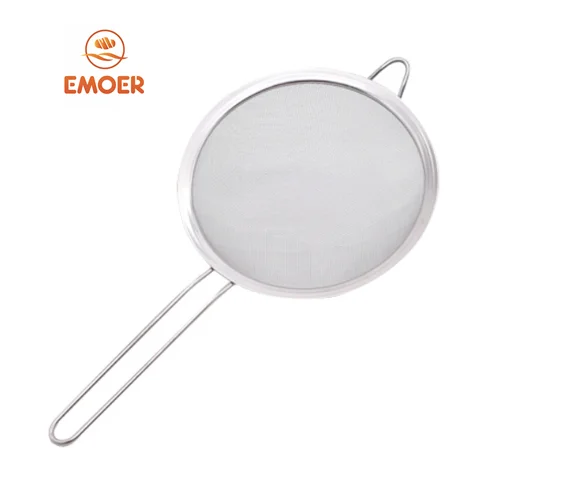 EMOER Fine Mesh Stainless Steel Strainer Colander for Kitchen Food Sift & Sieve Flour