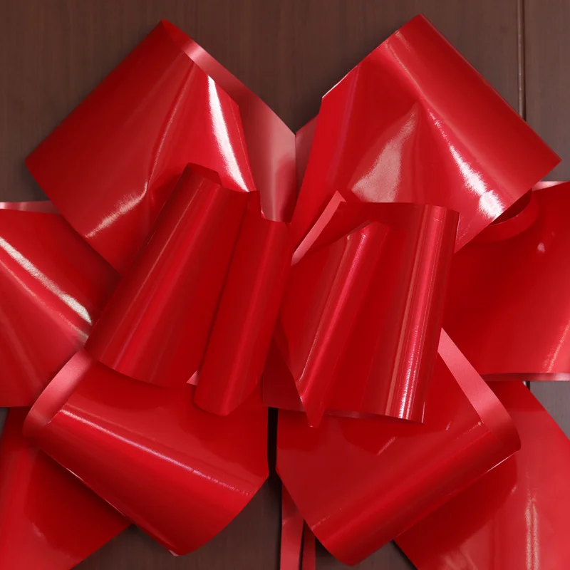 big giant pull up PP ribbon door bow
