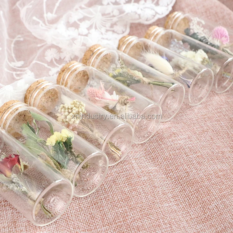 Недорогой подарок на день Святого Валентина, креативный Звездный натуральный сушеный мини-цветок, стеклянная бутылка для желаний