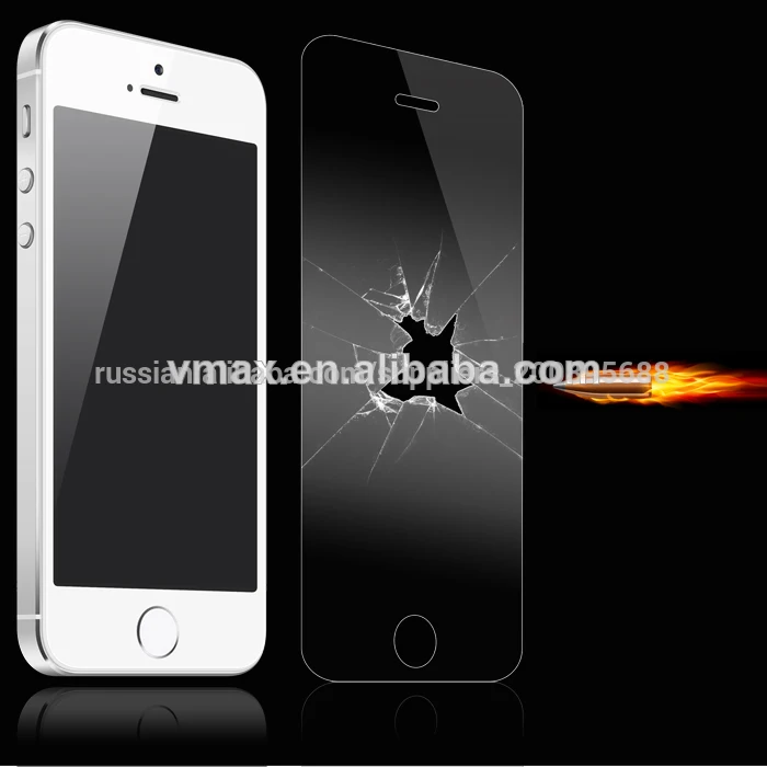 Manufacturer Price 0.26mm Oleophobic tempered glass screen protector for iPhone5s/5c/5 oem/odm