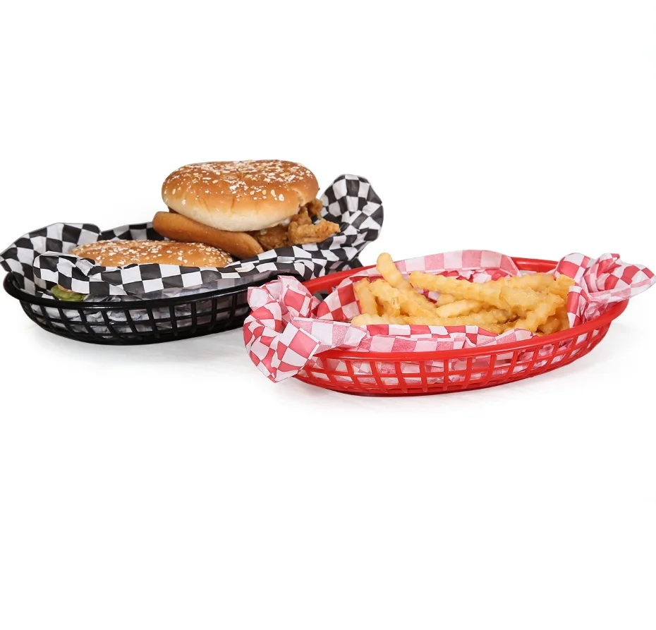 
Deli Convenient Wrap- Colored Checkered Wax Sheets 12X12