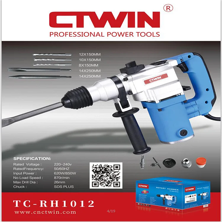 
620W/850W Direct export Professional 26mm Electric Rotary Hammer Demolition Equipment Power tools Hammer Drill 