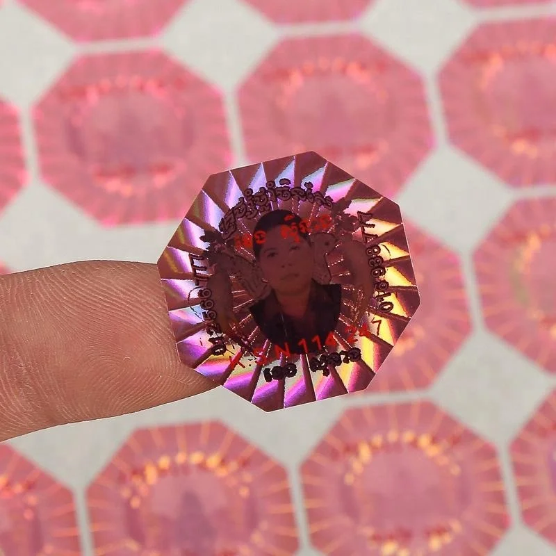 
Laser hologram Security Packing material and 3D sticker label 