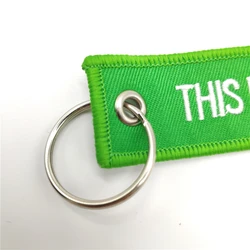 Hot sale custom embroidery keychain logo custom laser cut acrylic keychain