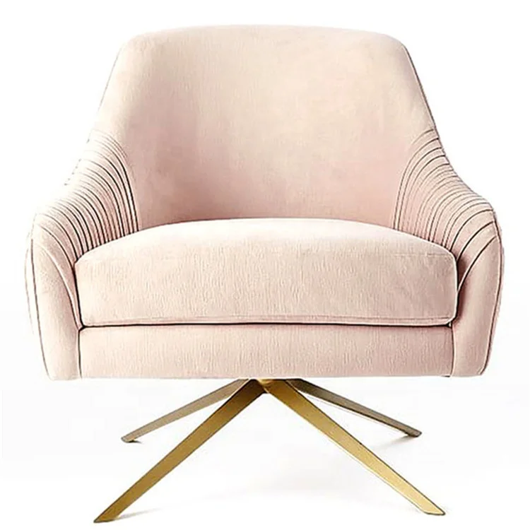 Modern rocking seat balcony study single sofa chair fabric leisure chair