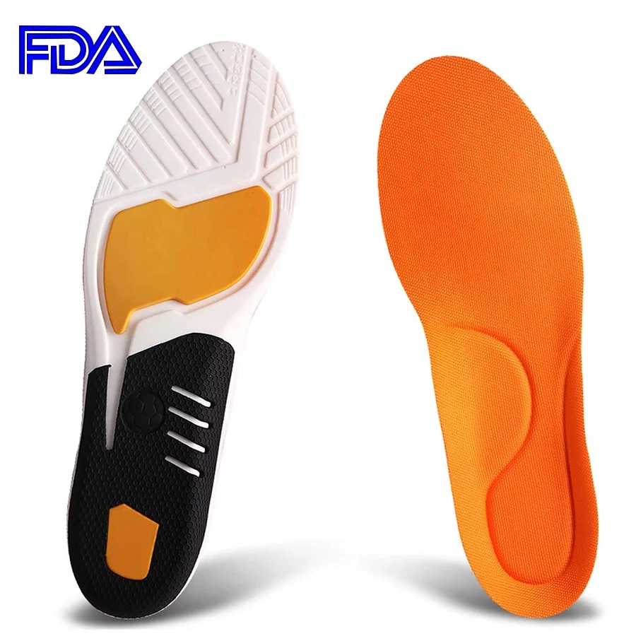 Orthotic Insoles for Men & Women  Full Length Plantar Fasciitis Inserts with Normal Arch Support  Sports Orthopedic Gel Insoles