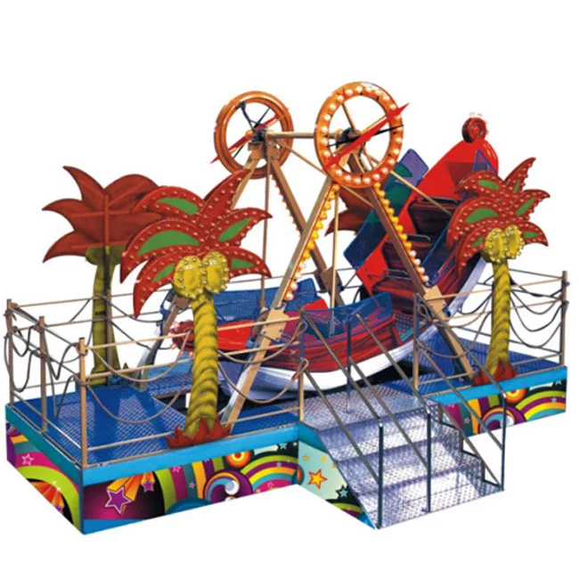 Luxury kids outdoor train coin operated kiddie carousel horse ride