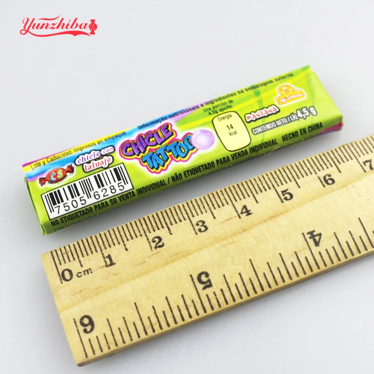 
Bubble Gums with tattoo paper 