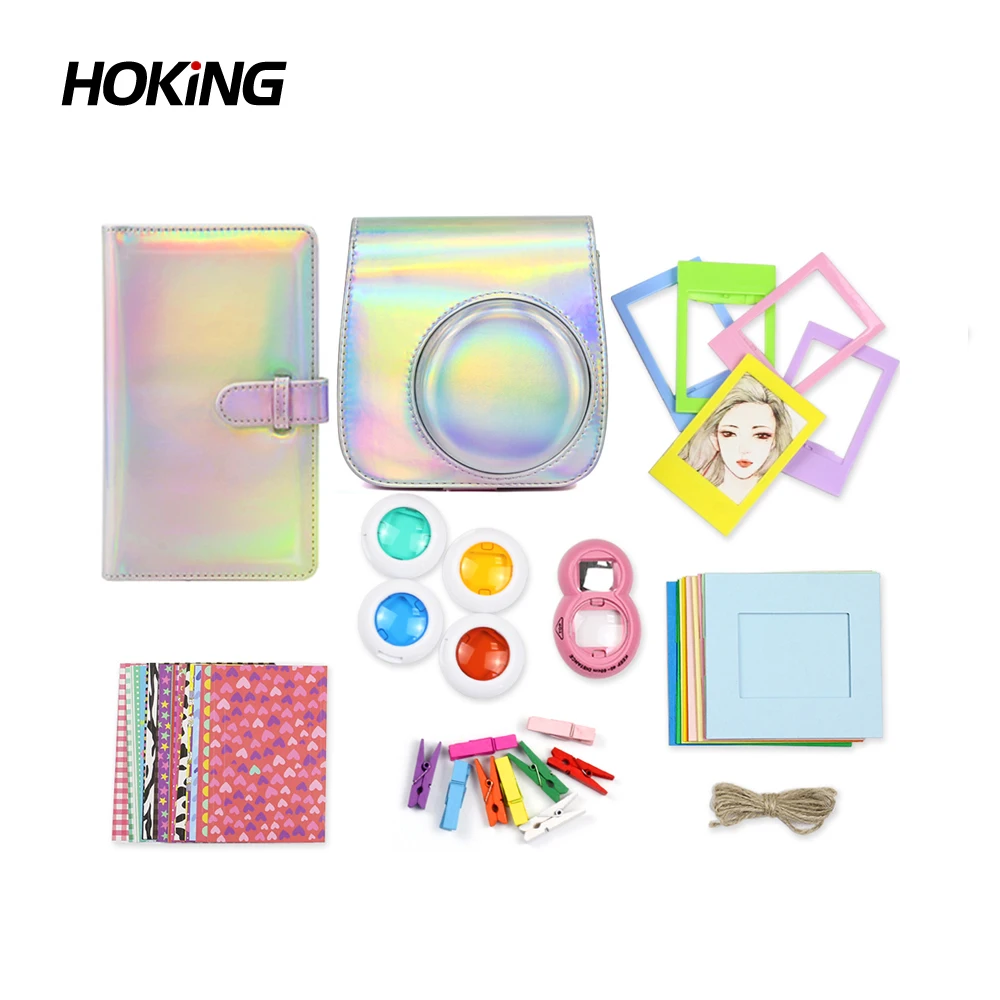 Fujifilm Instax Mini 8/8+/9 Camera 7 In 1 With Shoulder Strap Accessories Bundle