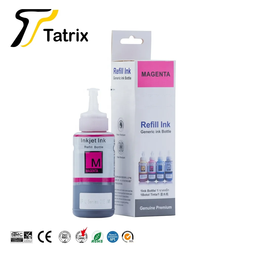 
Tatrix T664 T6641 100 мл высококачественные цветные чернила для струйной печати на водной основе 664 T664 T6641   T6644 для Epson L200  (60709985447)