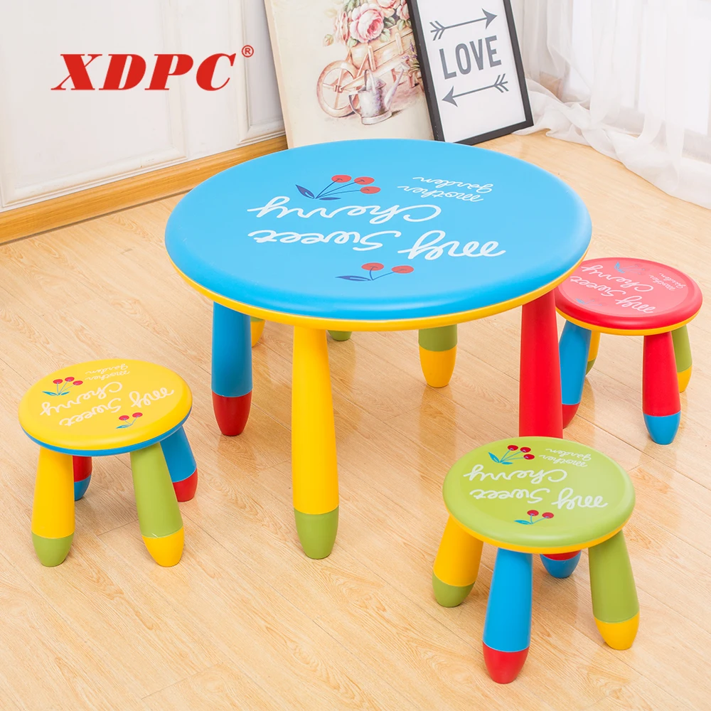 best price plastic cartoon kindergarten school classroom student study kids furniture tables and chairs