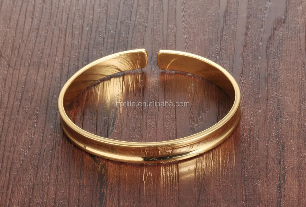 blank cuff bracelets wholesale joyeria acero gold plated plain metal cuff bracelet