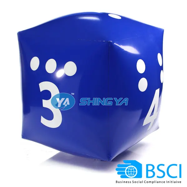 
customized Inflatable toy dice inflatable cube for fun (BSCI supplier) 