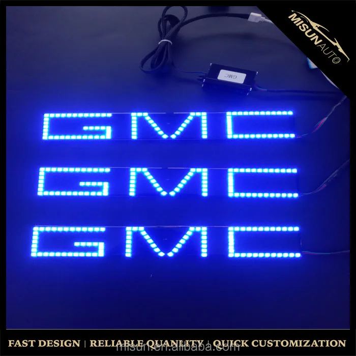 led halo ring GMC emblem light waterproof angel eyes truck front light