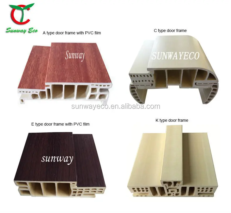 Грунтованная дверь wpc с регулируемой рамкой ПВХ популярная в Турции