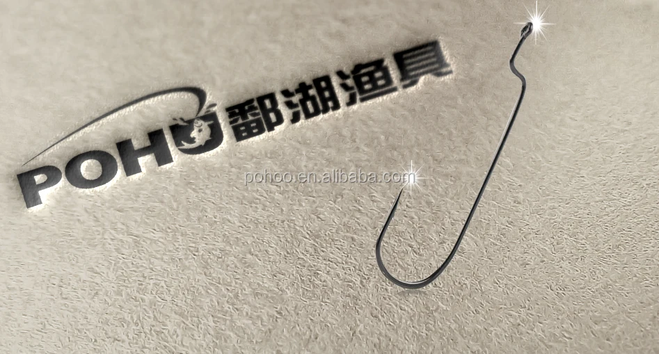 
High quality stronger worm bass fishing hook popular 