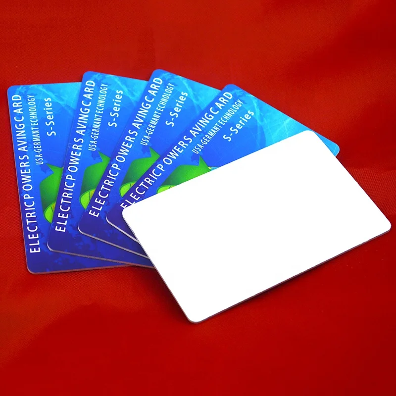 Industrial power saving Card (85 mm x 54mm) for 200A or its multiple, 6000-8000 negative ions