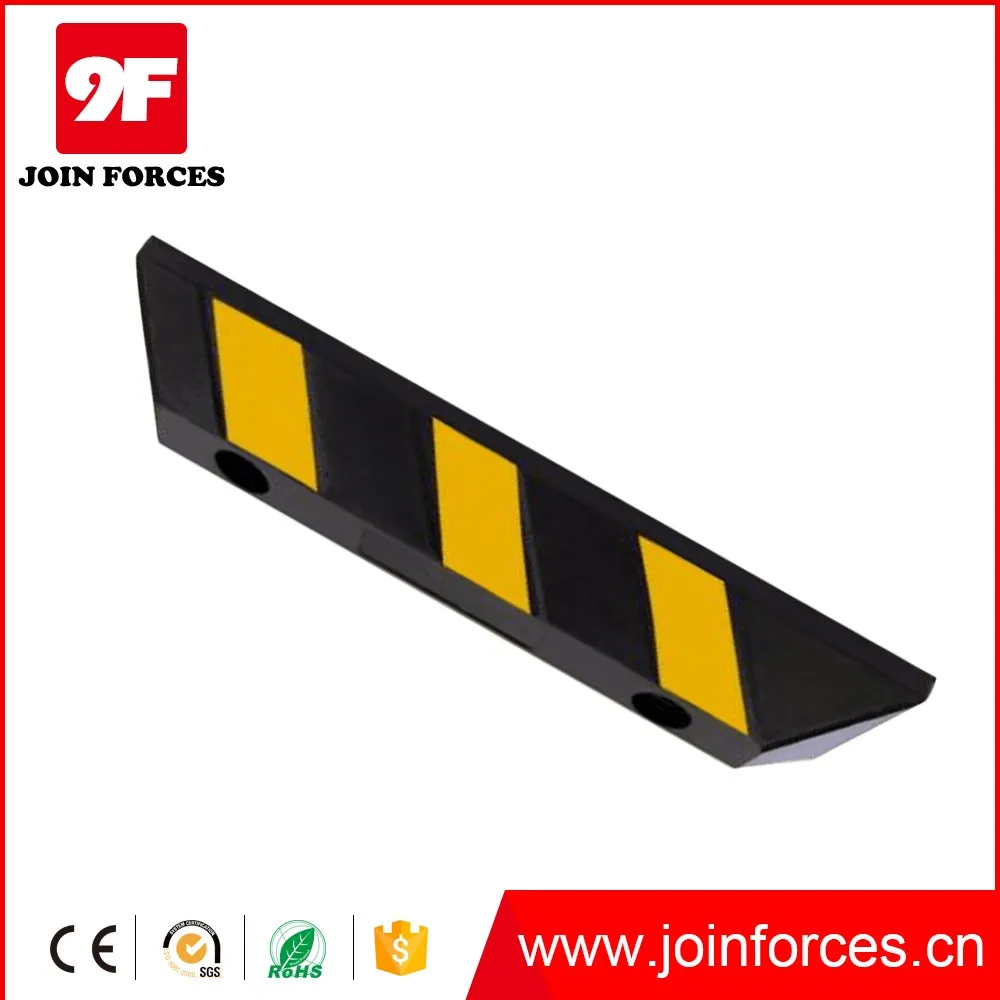 9F 560mm factory outlets rubber wheel stopper car parking stopper