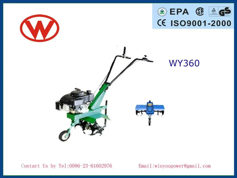 Gardening tillage machine/cultivator WY360 with v-shaft engine 5.5Hp