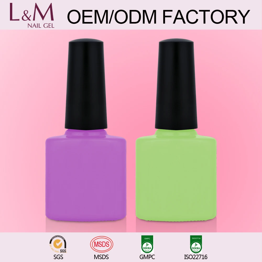 Производитель L & M оптовая продажа OEM Soak Off цветные uv