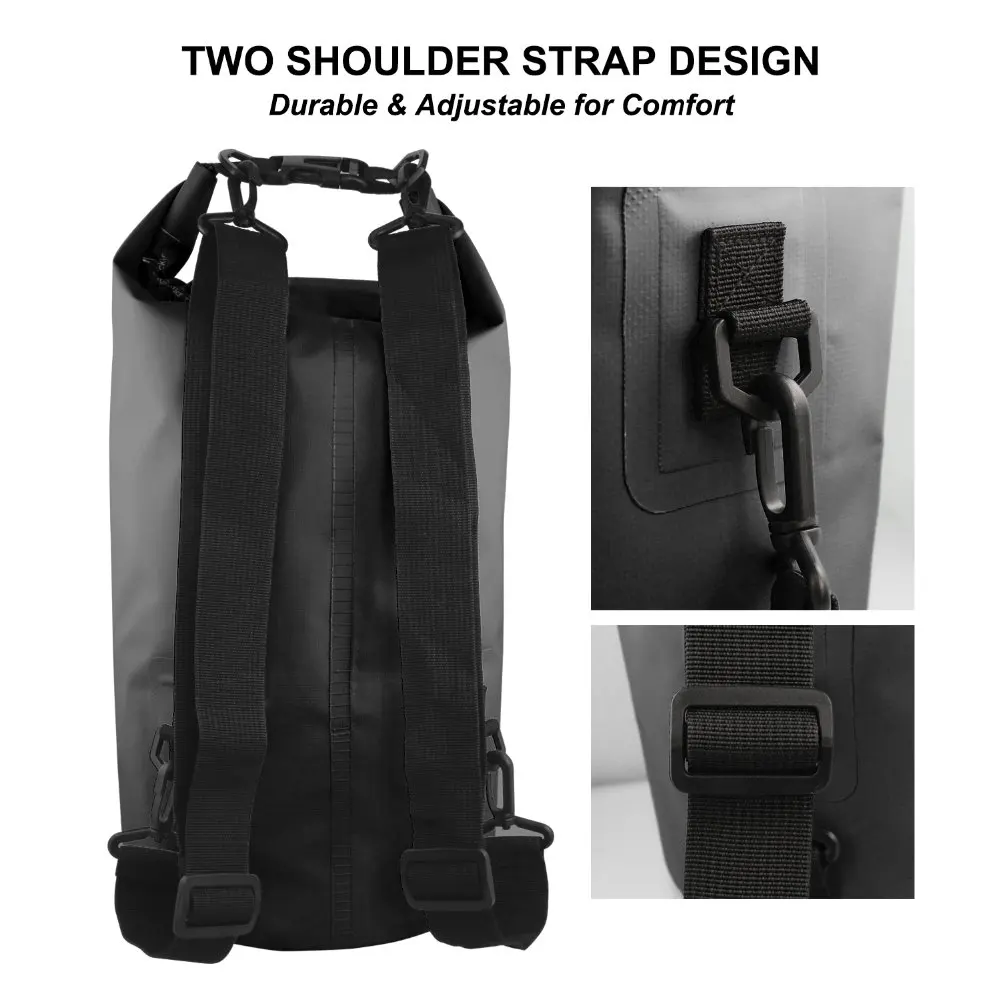 New Arrival Jabees PVC Large Capacity 20L Portable Waterproof Dry Bag With Shoulder Strap
