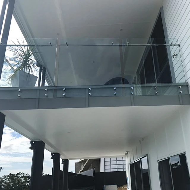 10mm Thick Frameless Glass Railing For Balcony