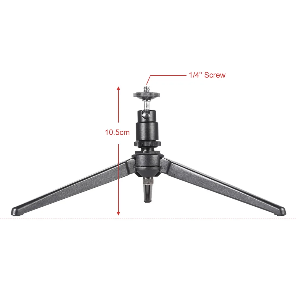 Mini Portable Aluminum Alloy Table Top Tripod with Swivel  Digital Camera Monopod Self-portrait Stick for Smartphones