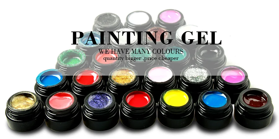 Professional 8ml color drawing gel polish uv gel nail kit