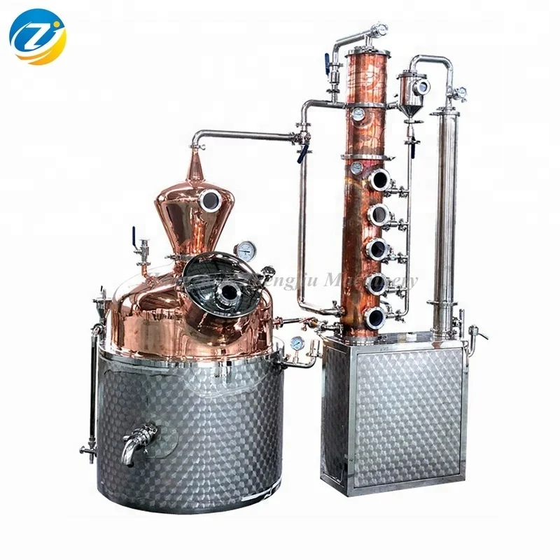 Дух, коньяк, виски, водка, Джин, ром типы обработки и 200 кг-2000 кг вес оборудование для дистилляции меди