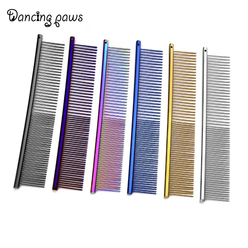 Яркий кухонный нож из нержавеющей стали с расческа-фурминатор для домашних животных для длинных волос товары для кошек и собак Pet уход за домашними животными поставок