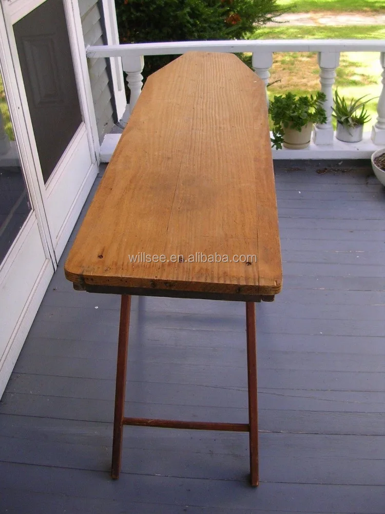 HE-6002,Antique Vintage Folding Solid Wood Ironing Board With Cheapest Price or Iron Board