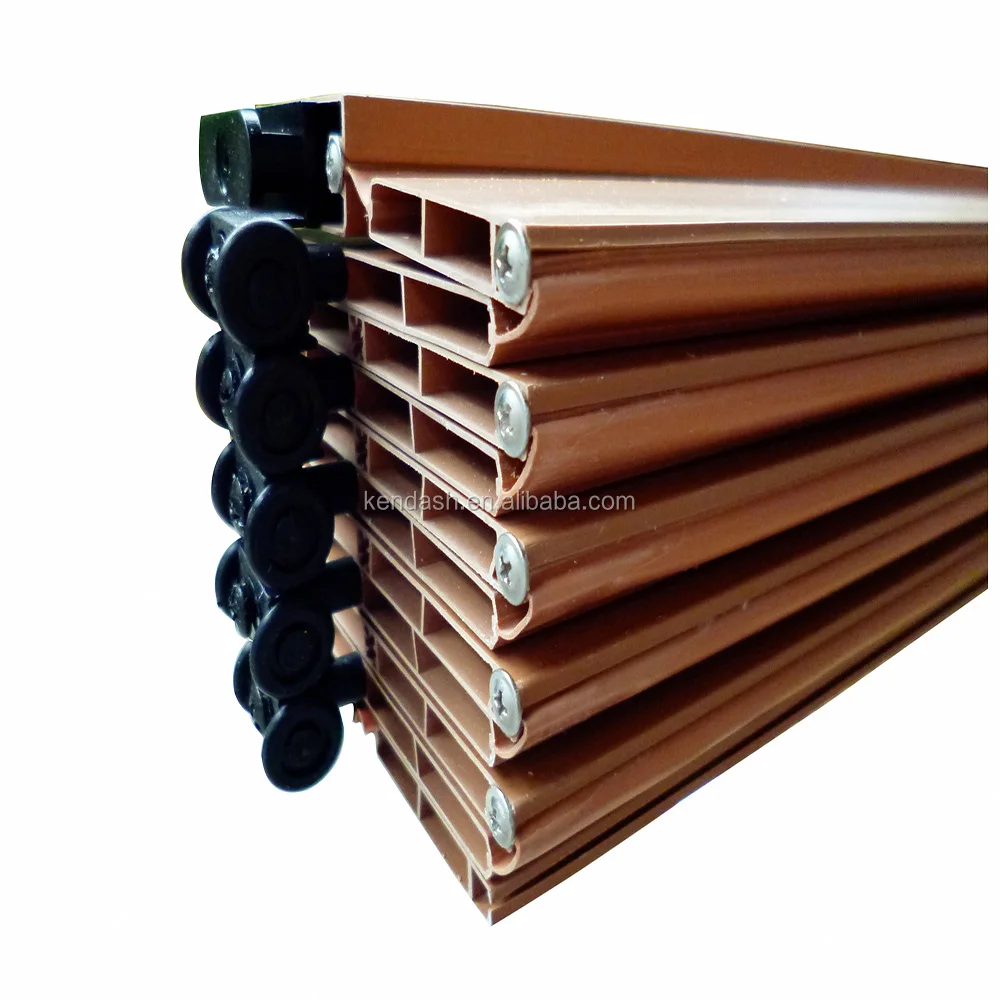 Accordion Folding Door 6mm thickness plastic bathroom folding door