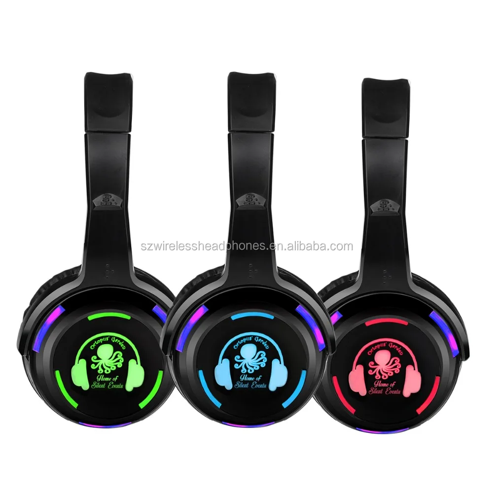 2018 Electronics silent disco wireless earphone wireless stereo party headphone and transmitter for smartphone