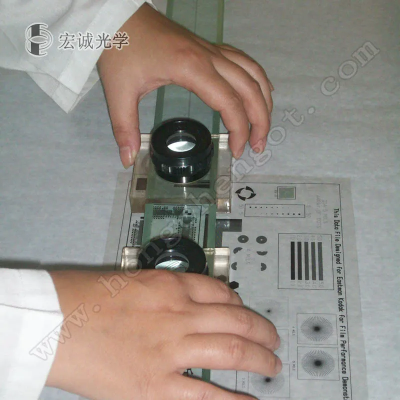 2022 Hot Selling Optics HCL04-350 High Accuracy  Optical Scale Optical Film Ruler  with 10x Mgnification