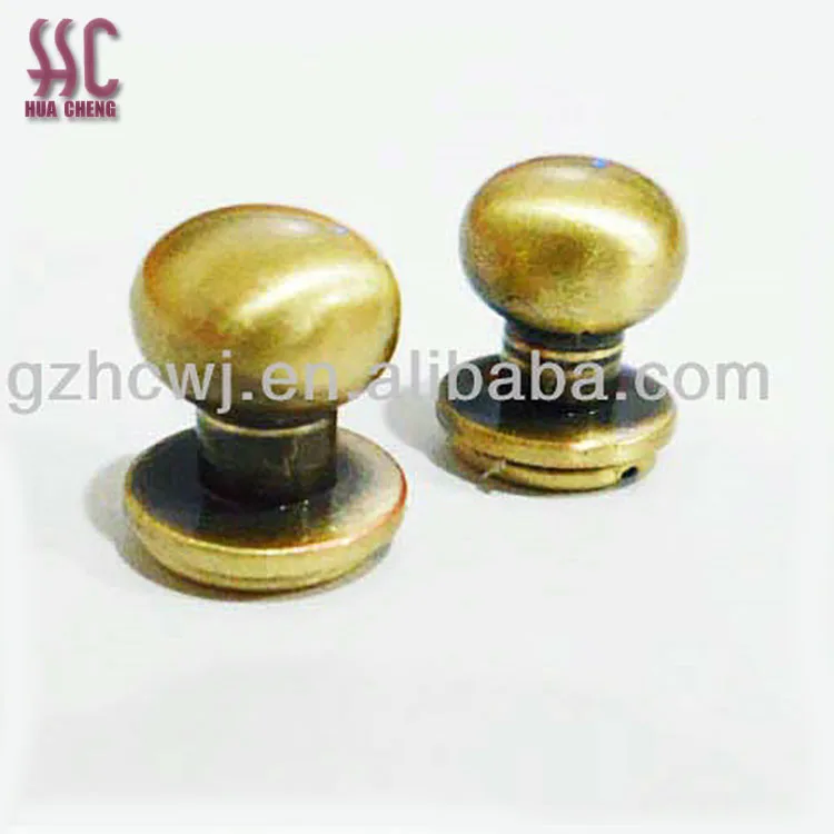 brass bag/handbag screws rivets,screw rivets for leather bags