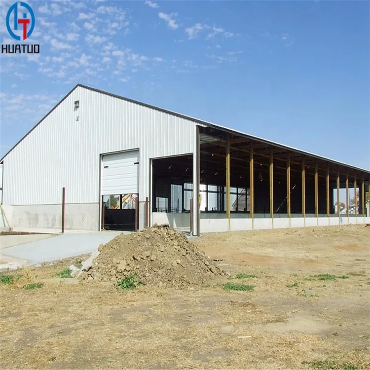 Hot Sale Fast Assemble Prefab Steel Structure Metal Cow Farm Barn House Building Kits