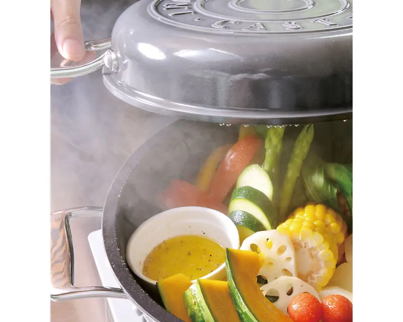 HAMON Cast Aluminium Water Seal Multi-purpose Casserole Sakura Pink