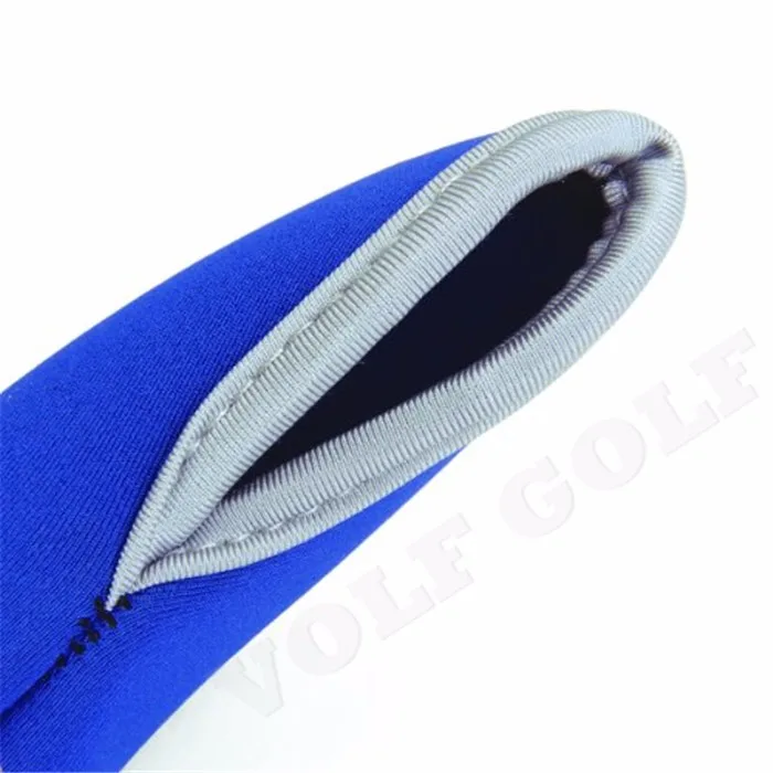 
10pcs BlueNeoprene Window Golf Head Covers Set Headcover for Irons 