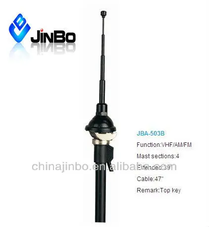 Телескопическая автомобильная антенна с блокировкой ключа JBA-503B Jinbo